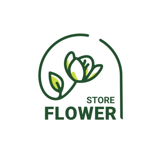 文艺休闲娱乐花店LOGO模板